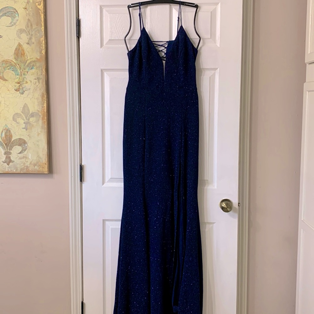 Maniju Navy High Split Large